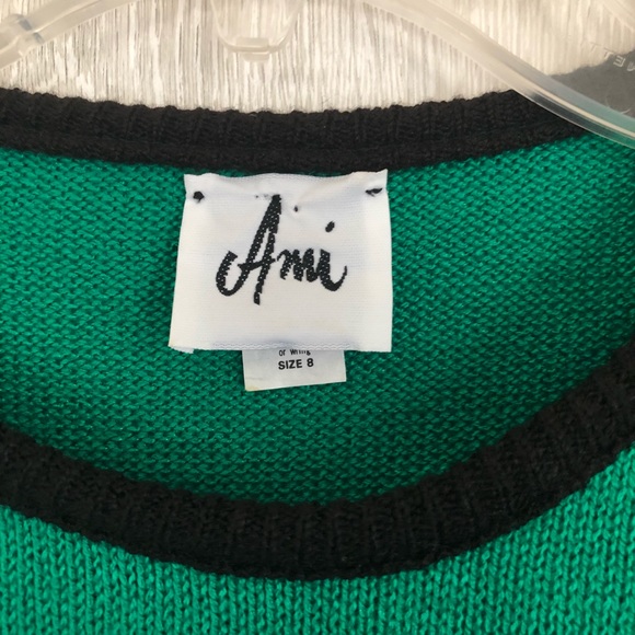 Ami Vintage Green & Black Sweater - Picture 7 of 8